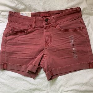 NWT red/pink denim shorts